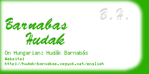barnabas hudak business card